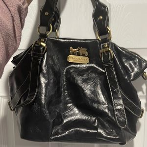 Coach Black Leather Satchel